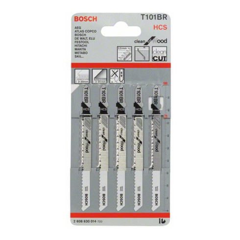 Bosch Stichsägeblatt T 101 BR, Clean for Wood