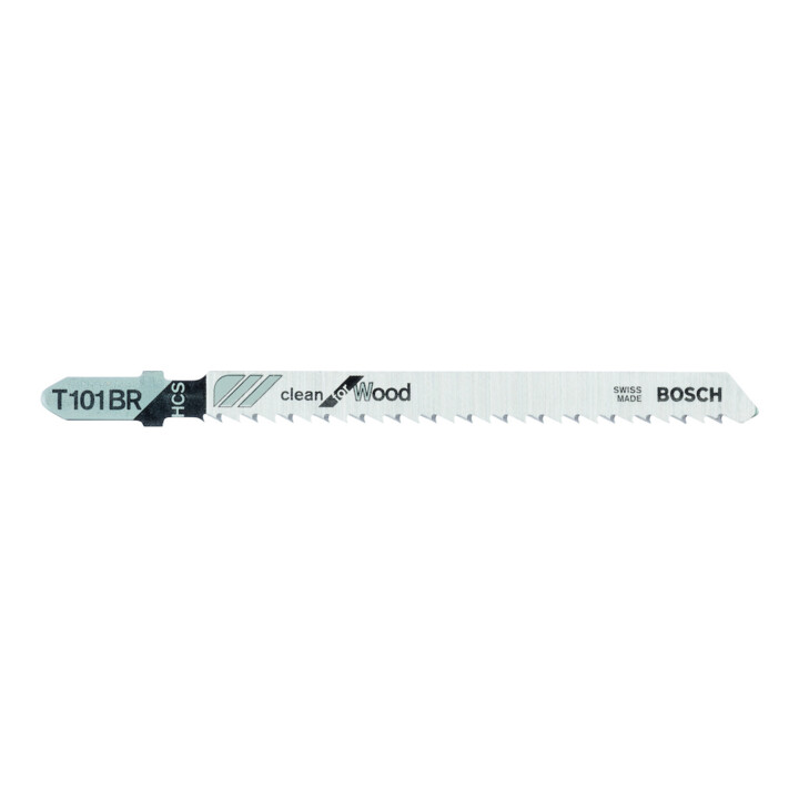 Bosch Stichsägeblatt T 101 BR VE à 25 Stück Clean for Wood