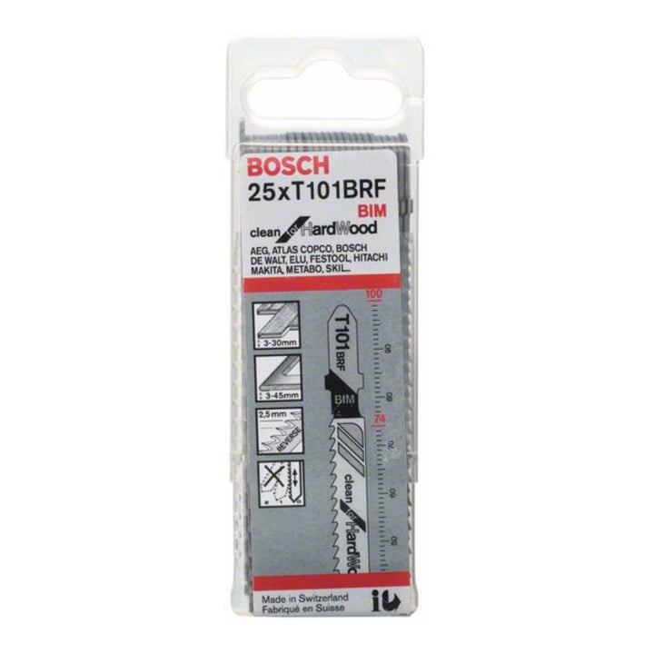 Bosch Stichsägeblatt T 101 BRF, Clean for Hard Wood