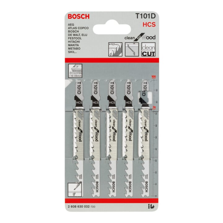 Bosch Stichsägeblatt T 101 D Clean for Wood