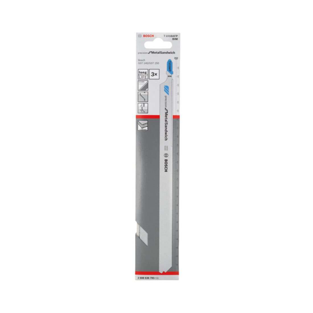Bosch Stichsägeblatt T 1018 AFP, Precision for Metal-Sandwich