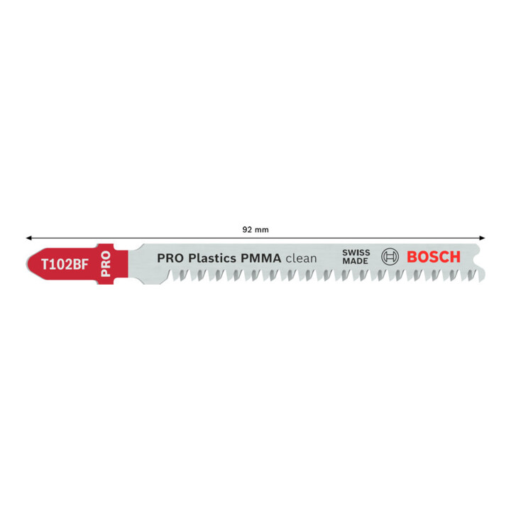 Bosch Stichsägeblatt T 102 BF, Clean for PMMA