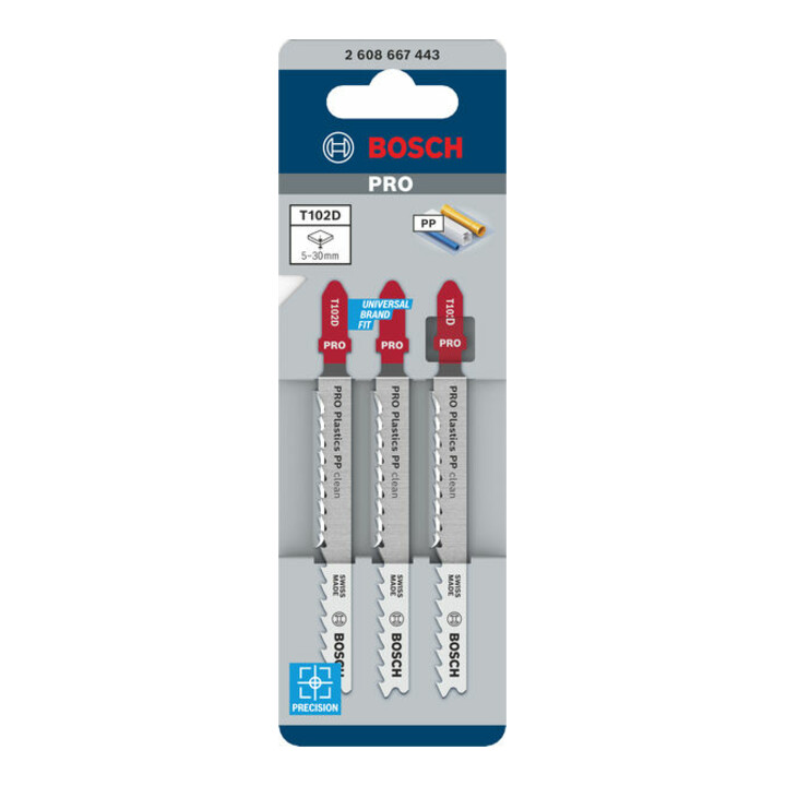 Bosch Stichsägeblatt T 102 D, Clean for PP