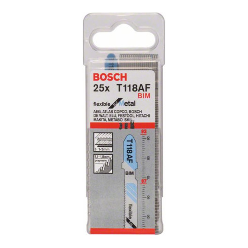 Bosch Stichsägeblatt T 118 AF, Flexible for Metal