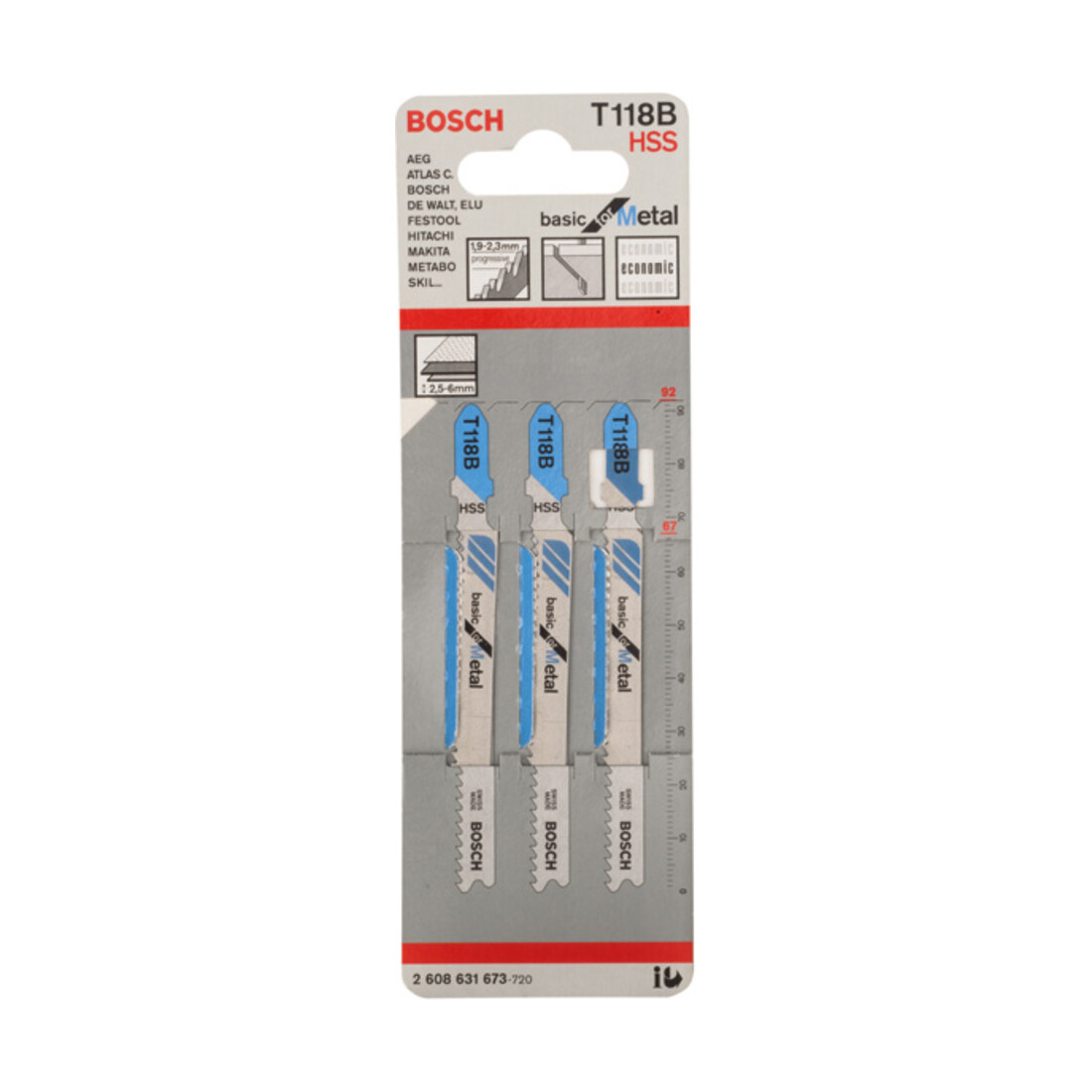 Bosch Stichsägeblatt T 118 B, Basic for Metal