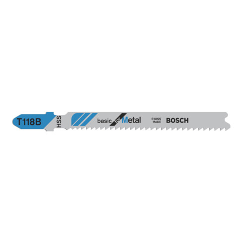 Bosch Stichsägeblatt T 118 B Basic for Metal, 100er-Pack
