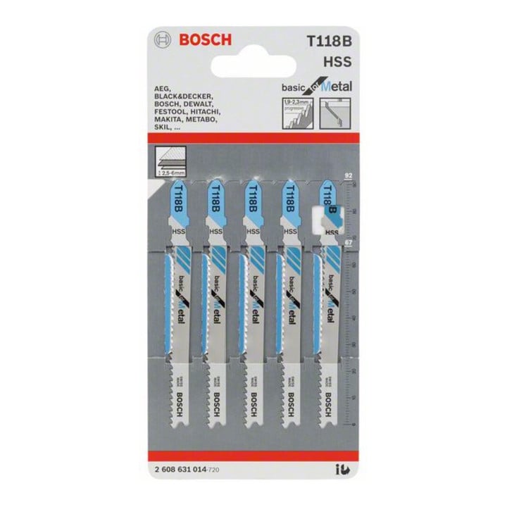 Bosch Stichsägeblatt T 118 B, Basic for Metal