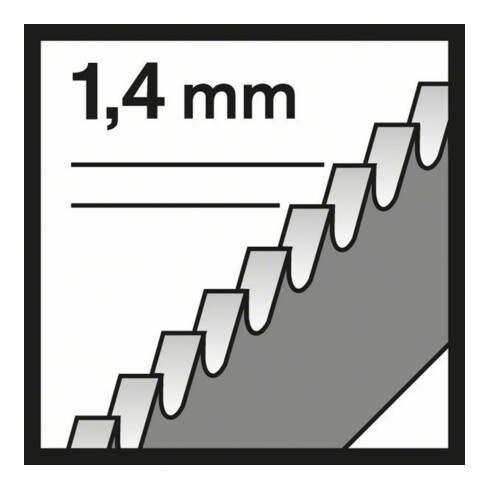 Bosch Stichsägeblatt T 118 EFS VE à 5 Stück Basic for Stainless Steel