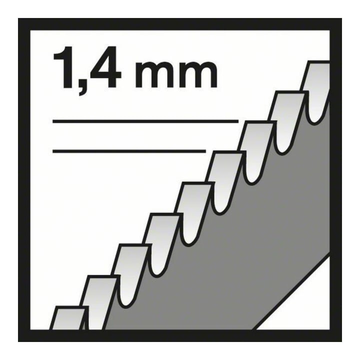 Bosch Stichsägeblatt T 118 EFS VE à 5 Stück Basic for Stainless Steel