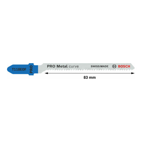 Bosch Stichsägeblatt T 118 EOF, Flexible for Metal