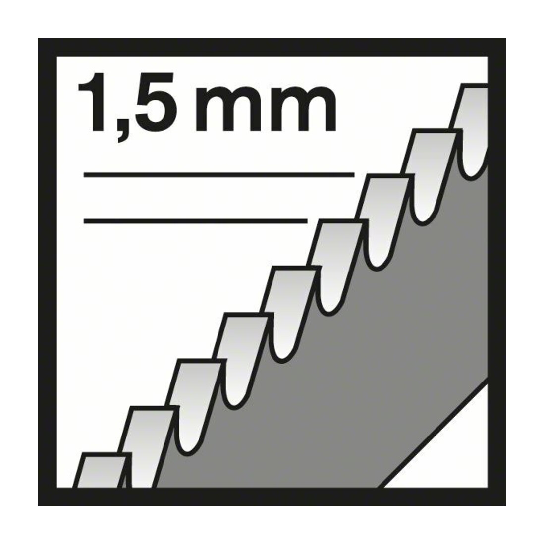 Bosch Stichsägeblatt T 118 EOF VE à 5 Stück Flexible for Metal