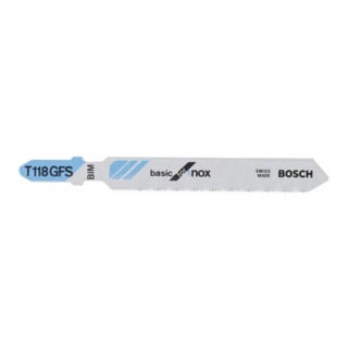 Bosch Stichsägeblatt T 118 GFS, Basic for Inox