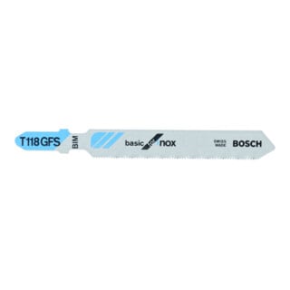 Bosch Stichsägeblatt T 118 GFS VE à 5 Stück Basic for Stainless Steel