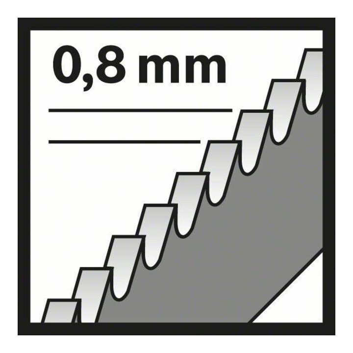Bosch Stichsägeblatt T 118 GFS VE à 5 Stück Basic for Stainless Steel