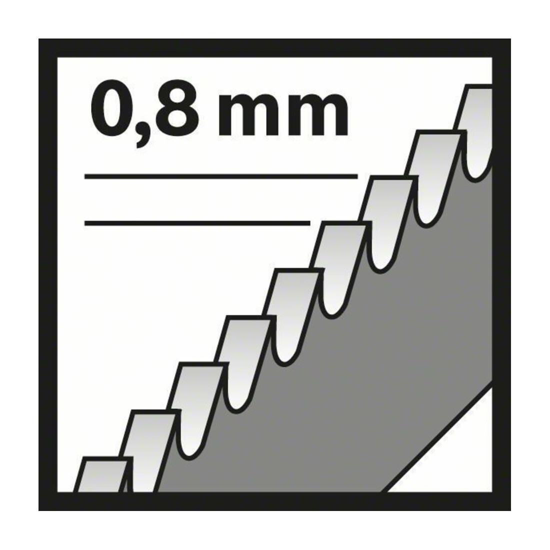 Bosch Stichsägeblatt T 118 GFS VE à 5 Stück Basic for Stainless Steel