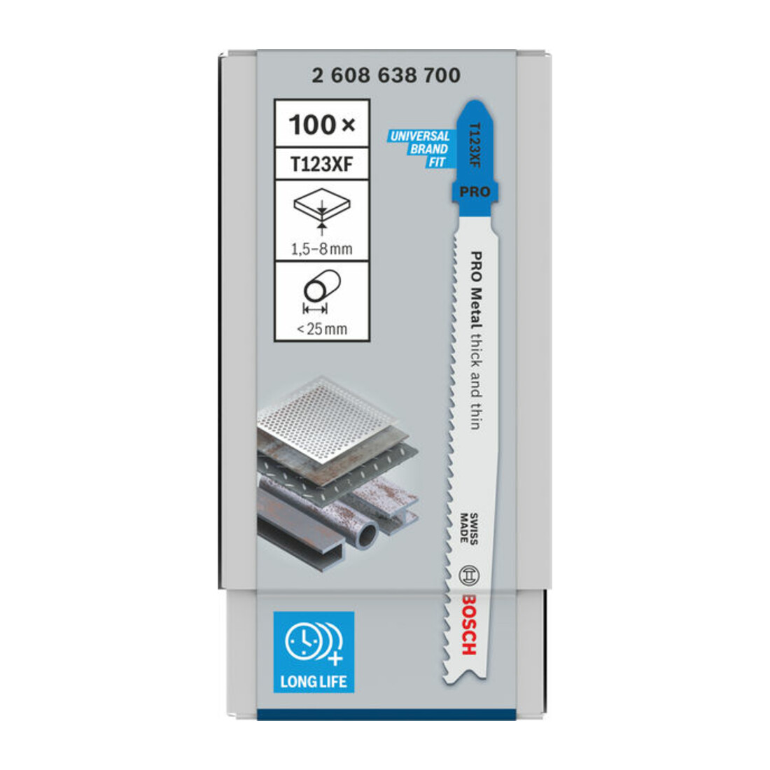 Bosch Stichsägeblatt T 123 XF, Progressor for Metal