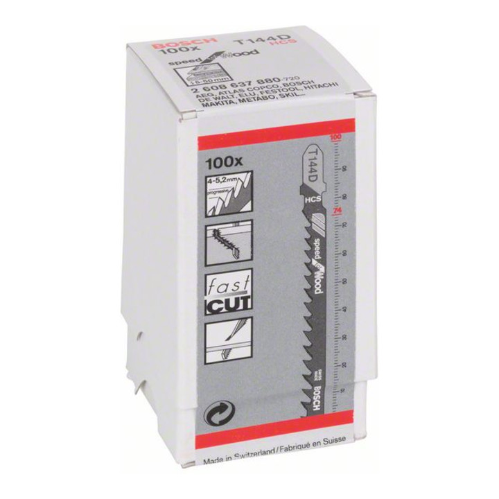 Bosch Stichsägeblatt T 144 D, Speed for Wood