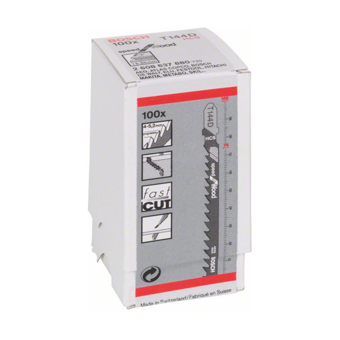 Bosch Stichsägeblatt T 144 D, Speed for Wood