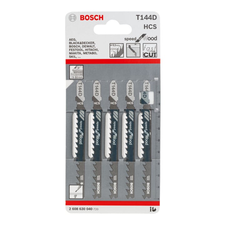 Bosch Stichsägeblatt T 144 D, Speed for Wood