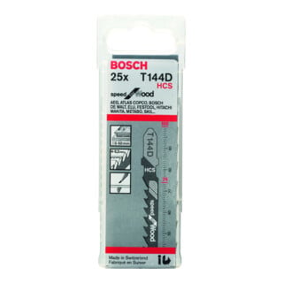Bosch Stichsägeblatt T 144 D VE à 25 Stück Speed for Wood