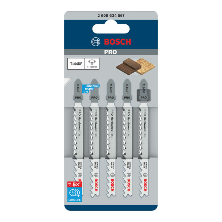 Bosch Stichsägeblatt T 144 DF, Speed for Hard Wood