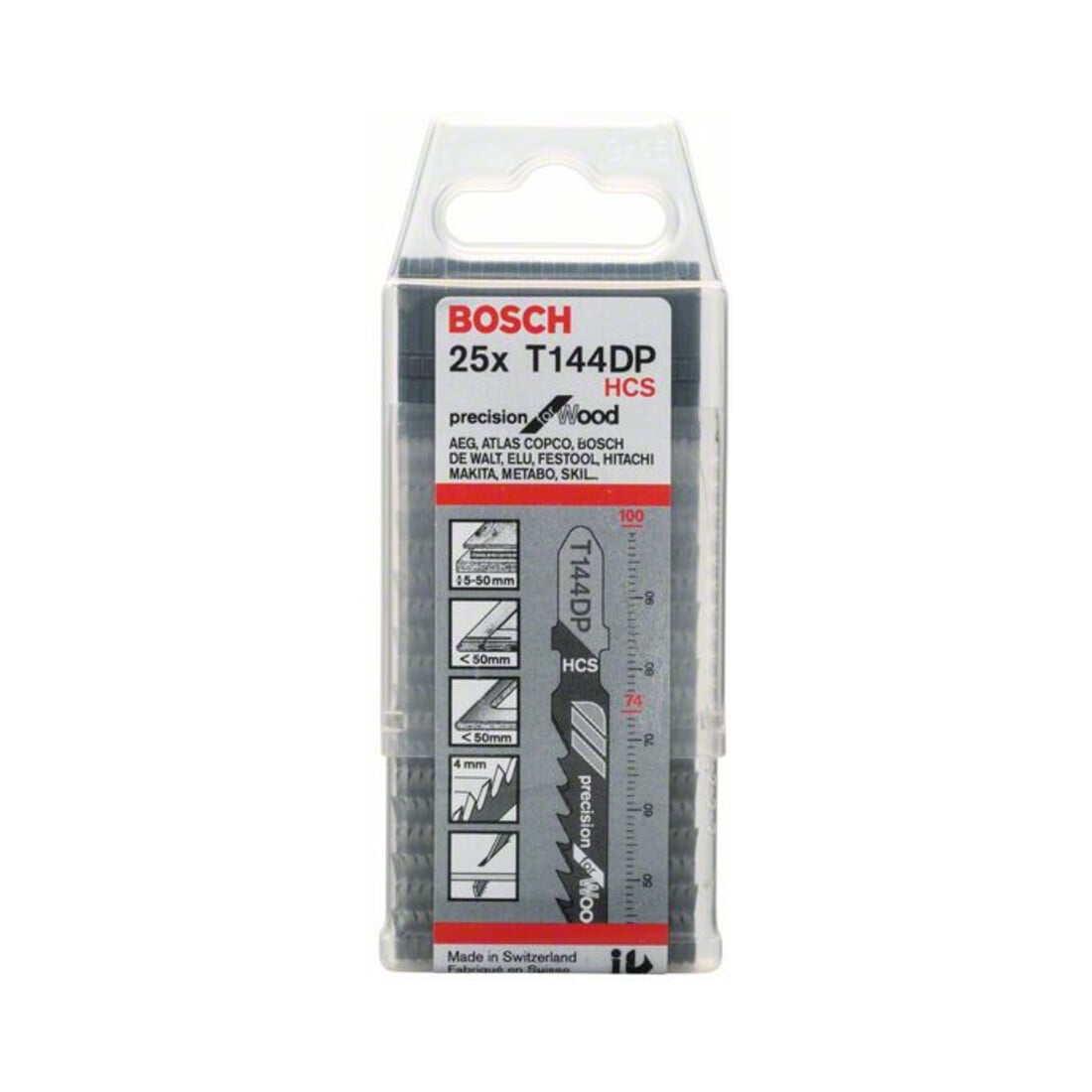 Bosch Stichsägeblatt T 144 DP, Precision for Wood