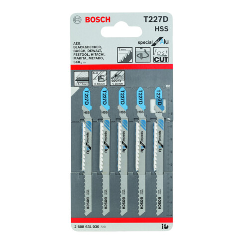 Bosch Stichsägeblatt T 227 D, Special for Alu