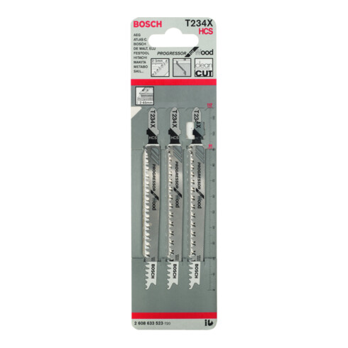 Bosch Stichsägeblatt T 234 X, Progressor for Wood