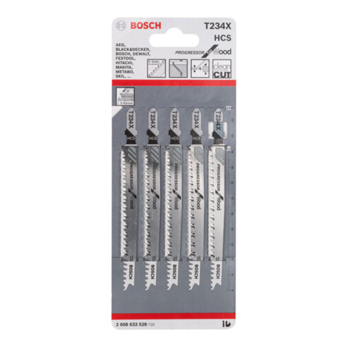 Bosch Stichsägeblatt T 234 X, Progressor for Wood