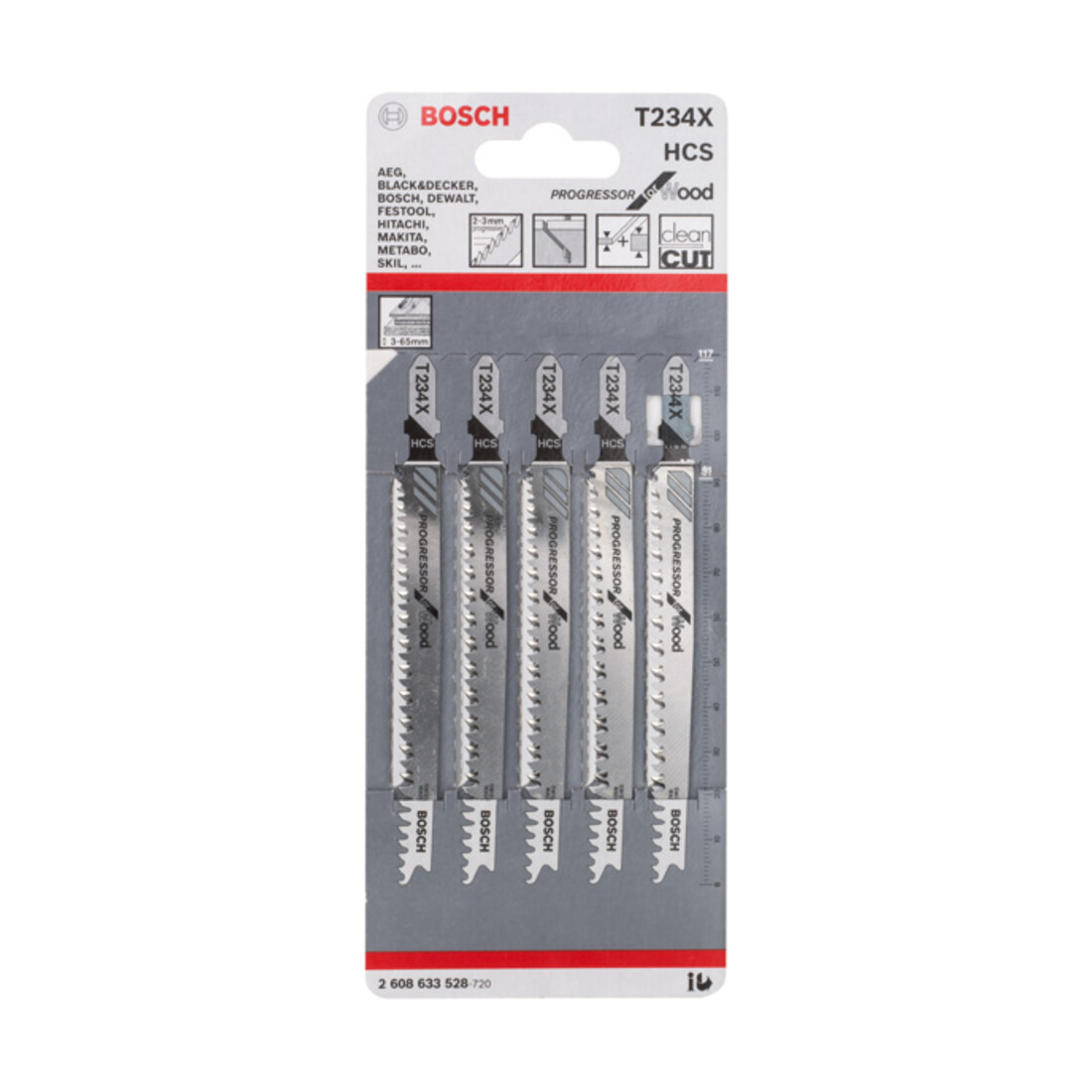 Bosch Stichsägeblatt T 234 X, Progressor for Wood