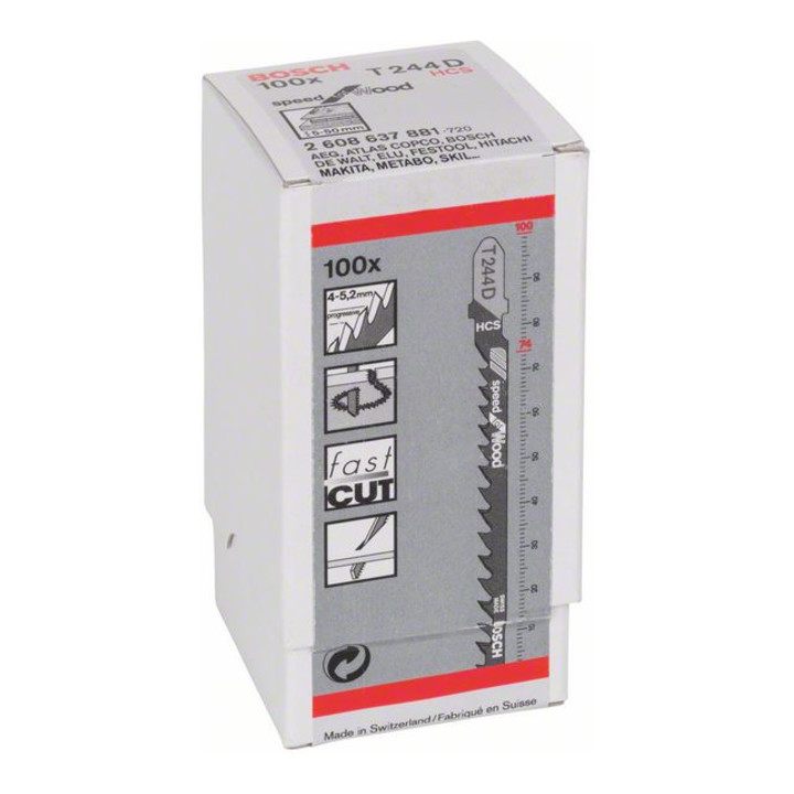 Bosch Stichsägeblatt T 244 D, Speed for Wood