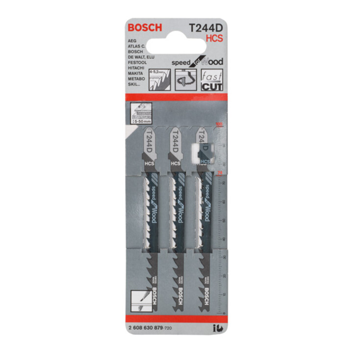 Bosch Stichsägeblatt T 244 D, Speed for Wood