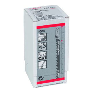 Bosch Stichsägeblatt T 244 D VE à 100 Stück Speed for Wood