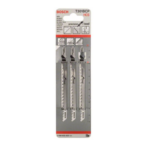 Bosch Stichsägeblatt T 301 BCP, Precision for Wood