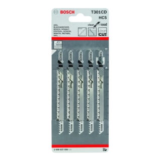 Bosch Stichsägeblatt T 301 CD, Clean for Wood