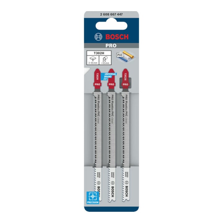 Bosch Stichsägeblatt T 302 H, Clean for PVC