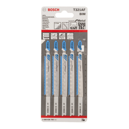 Bosch Stichsägeblatt T 321 AF, Speed for Metal