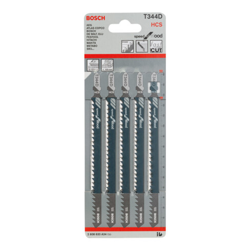 Bosch Stichsägeblatt T 344 D, Speed for Wood
