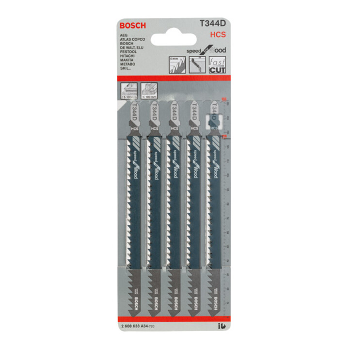 Bosch Stichsägeblatt T 344 D, Speed for Wood