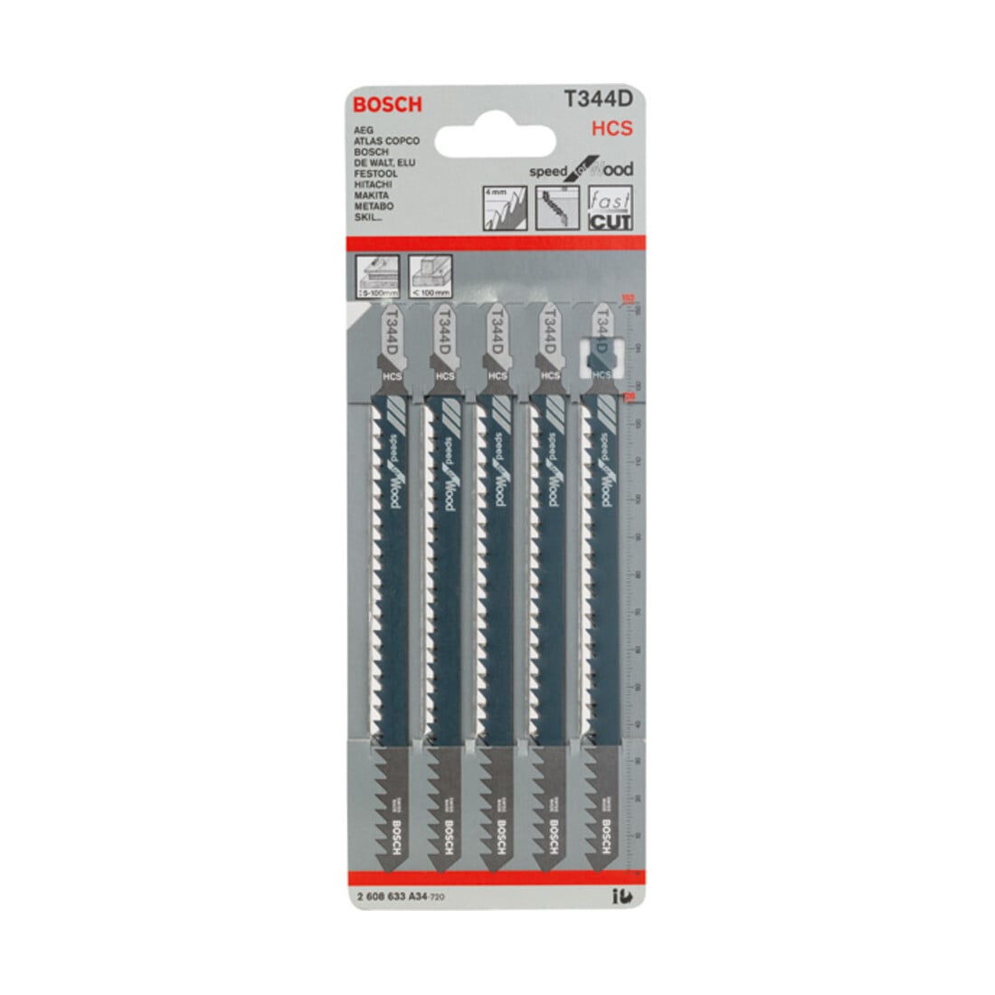 Bosch Stichsägeblatt T 344 D, Speed for Wood