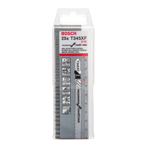Bosch Stichsägeblatt T 345 XF, Progressor for Wood and Metal
