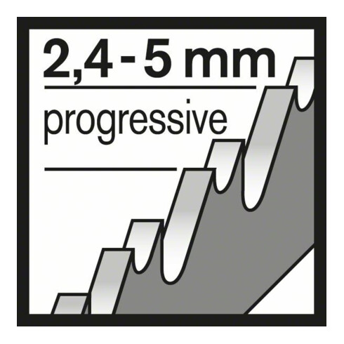 Bosch Stichsägeblatt T 345 XF, Progressor for Wood and Metal