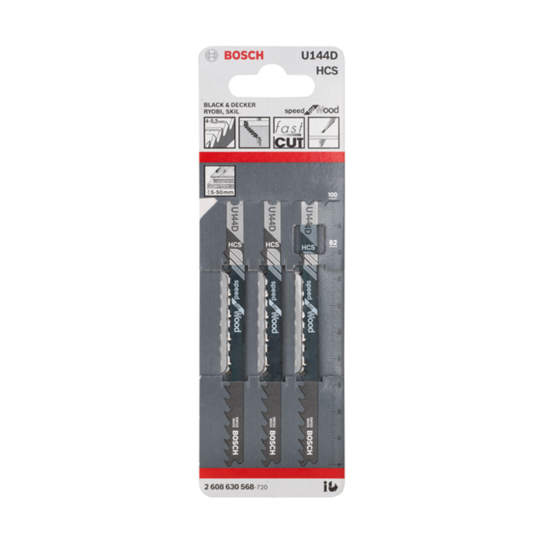 Bosch Stichsägeblatt U 144 D Speed for Wood