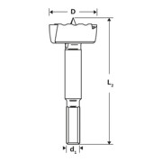 Bosch Forstnerboor DIN 7483-4