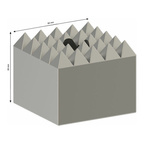 Bosch stockeerplaat 60 x 60 mm 5 x 5