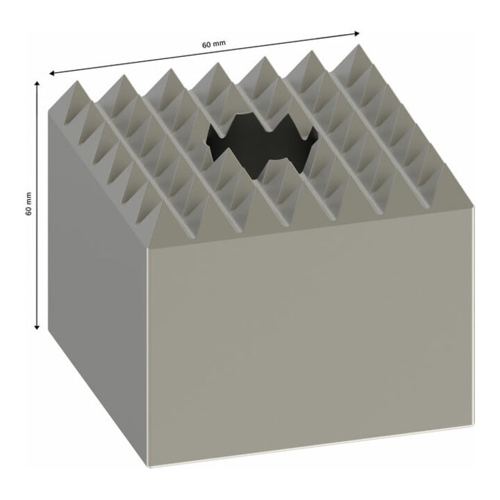 Bosch stockeerplaat 60 x 60 mm 7 x 7