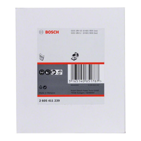 Bosch stofbakfilter zwarte uitvoering