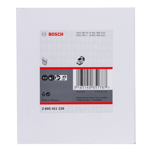 Bosch stofbakfilter zwarte uitvoering
