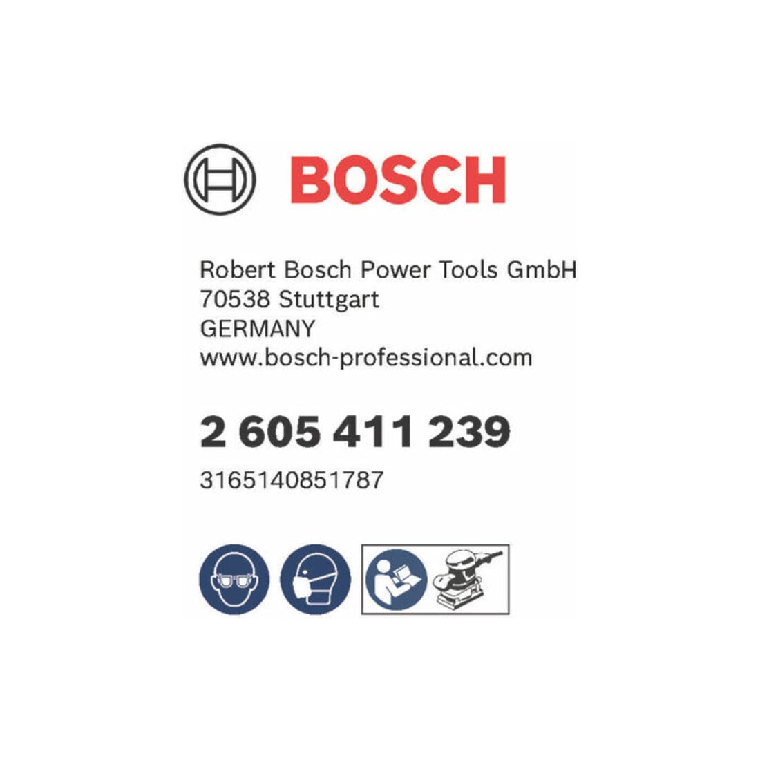Bosch stofbakfilter zwarte uitvoering