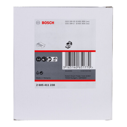 Bosch stofkast met filter zwarte uitvoering